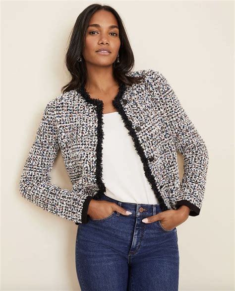 chanel typical tweed jacket|Chanel tweed jacket look alike.